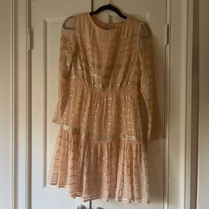 Long sleeve mini dress